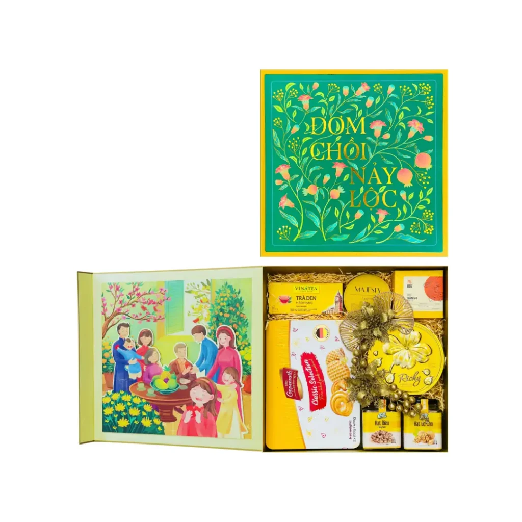 HỘP QUÀ TẾT NẢY LỘC NL02 1 Nay Loc NL 02