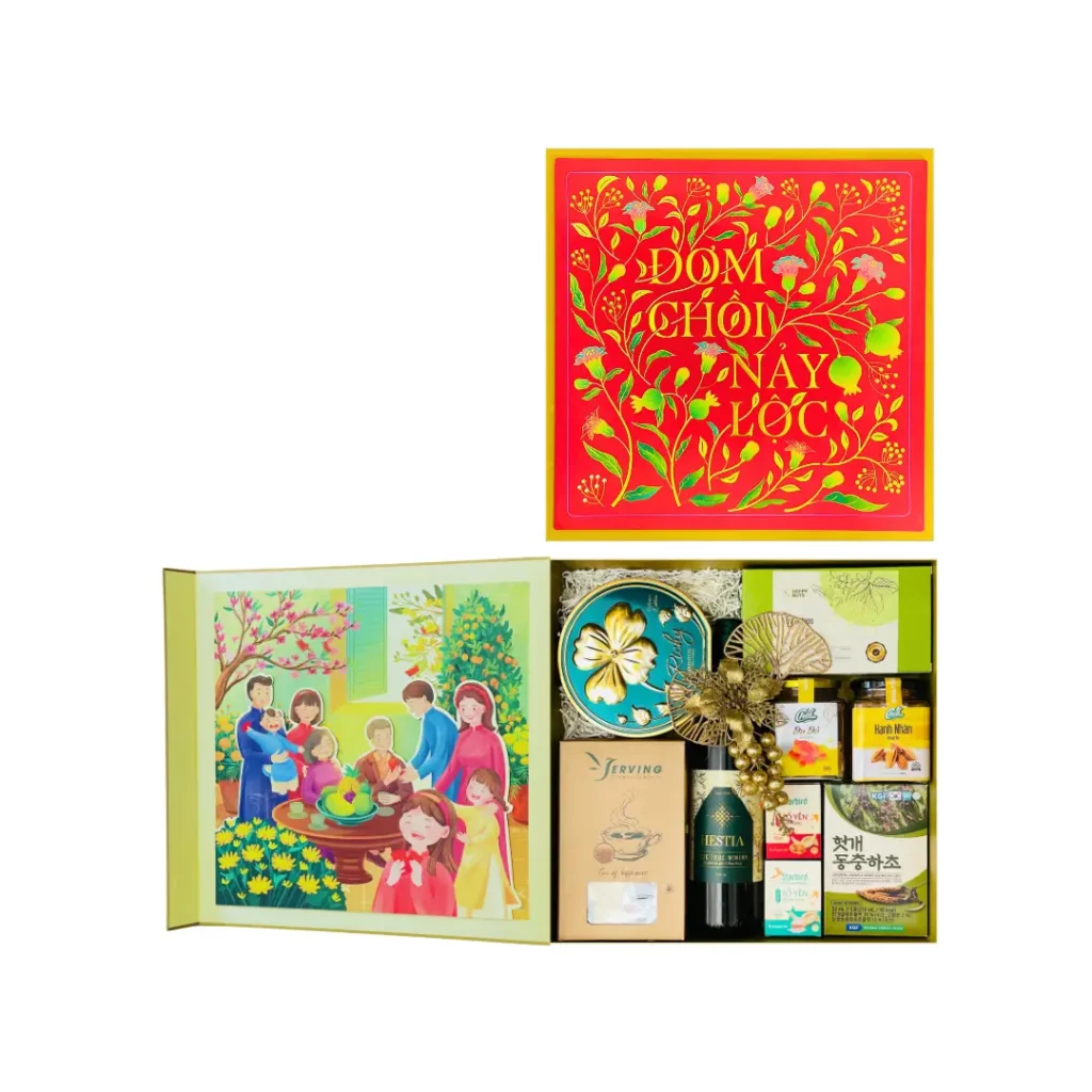 HỘP QUÀ TẾT NẢY LỘC NL08 1 Nay Loc NL 08