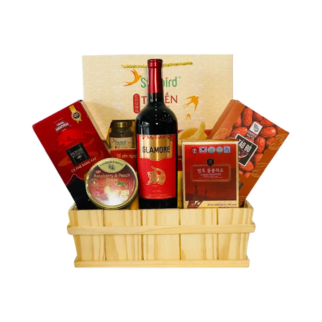 GIỎ QUÀ TẾT THỊNH VƯỢNG GTV02 1 Sung Tuc GST 02