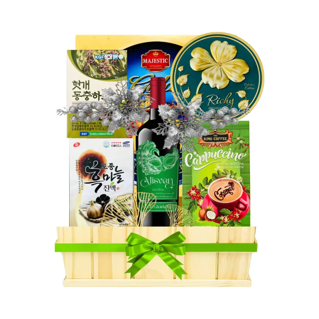 GIỎ QUÀ TẾT TẾT SUNG TÚC CG12 1 Tet Sung Tuc CG 12